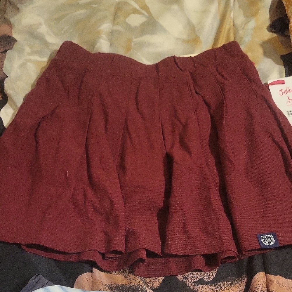 Justice Burgundy Skirt for Kids